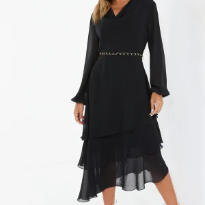 Vestido Negro Chiffon