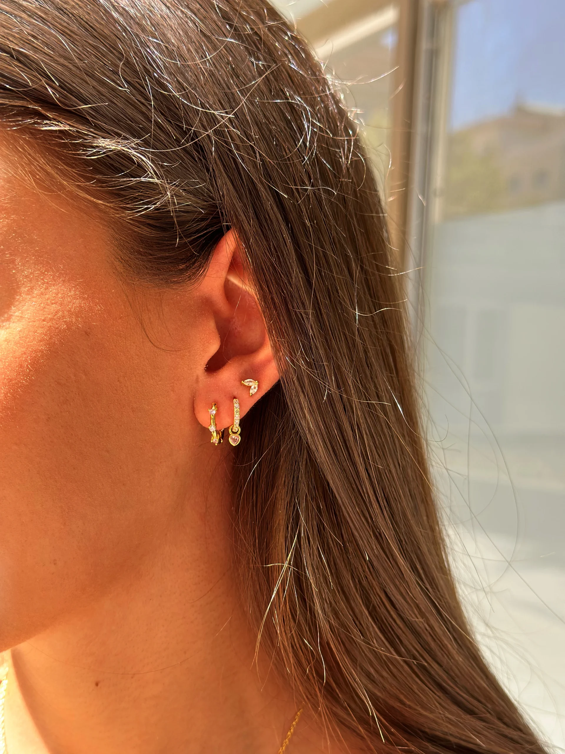 Pendientes lirio white - Imagen 4