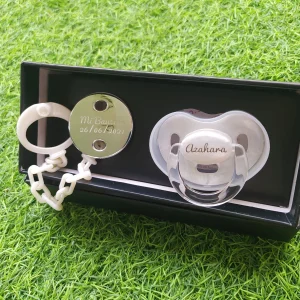 Pack Cadena y chupete Premium Bautizo