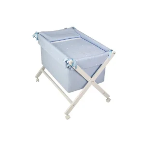 Minicuna + Vestidura Enzo Azul