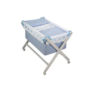 Minicuna + Vestidura Zoe Azul