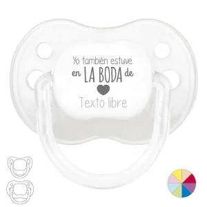 Chupete Divertido Yo también estuve en la Boda de (texto libre)