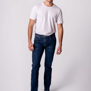 Pantalón Tejano Regular Fit – Azul Oscuro