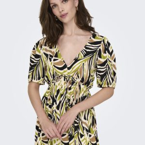 Vestido corto estampado ESTAMPADO