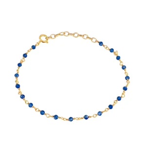 Pulsera rosario Jade azul