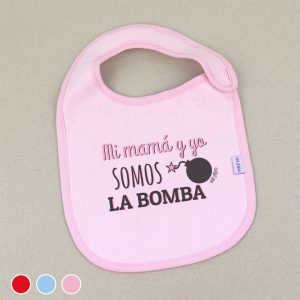 Babero Divertido Mi Mamá y Yo somos la bomba