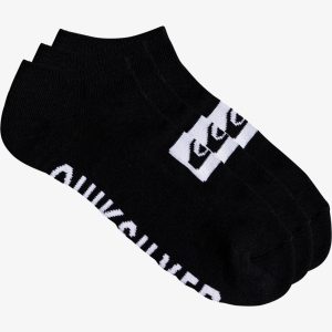 Pack de 3 calcetines invisibles Quiksilver NEGRO